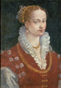 Porträtt av Bianca Cappello (ca 1542-87) fru till Francesco de Medici, storhertig av Toscana, ca 1585